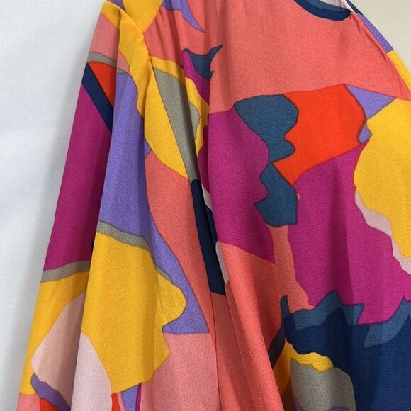 City Chic Gianna Bold long abstract wrap top NWT size Large - Picture 7 of 13